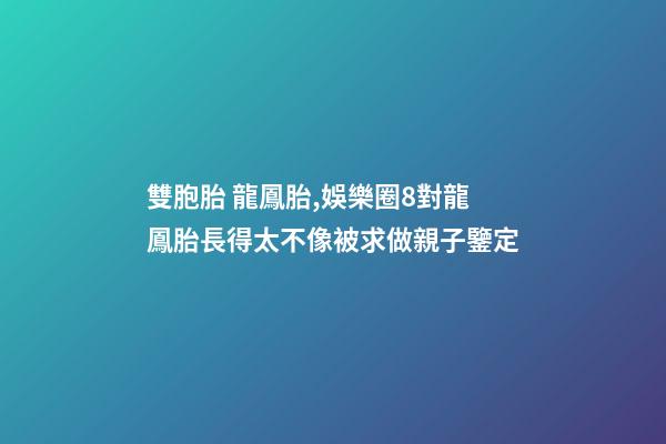 雙胞胎 龍鳳胎,娛樂圈8對龍鳳胎長得太不像被求做親子鑒定-第1張-觀點(diǎn)-玄機(jī)派